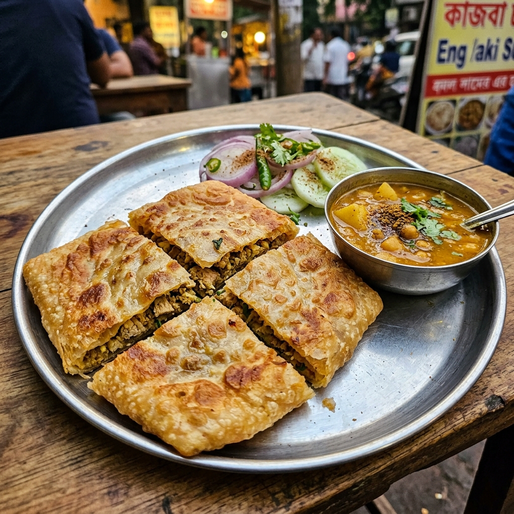 Chicken Mughlai Paratha